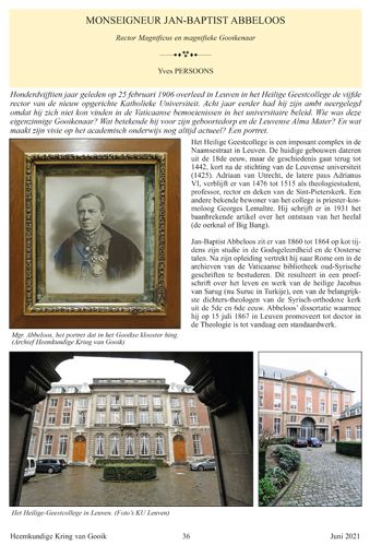 Kaft van Monseigneur Jan-Baptist Abbeloos